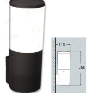 Amelia 400 wall Applique 26cm E27 6w natura Nero